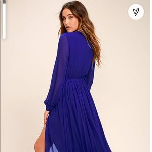 Lulus Wounderous Water Lillies Maxi Dress